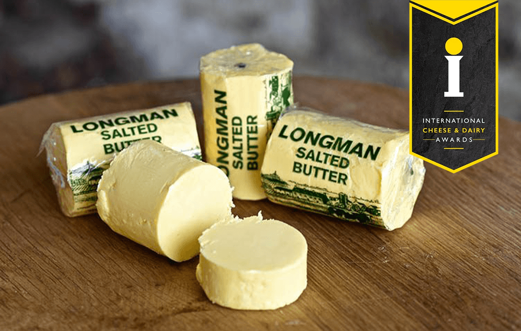 A collection of Longmans salted butter won in the International Cheese and Dairy Awards.
